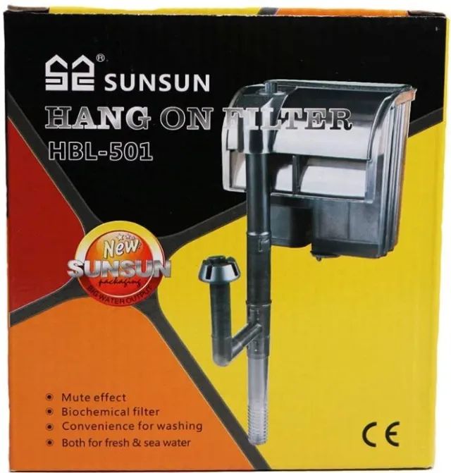 iltro Externo Hang On Sunsun HBL-501 400l/h 50L c/ Skimmer e Regulador