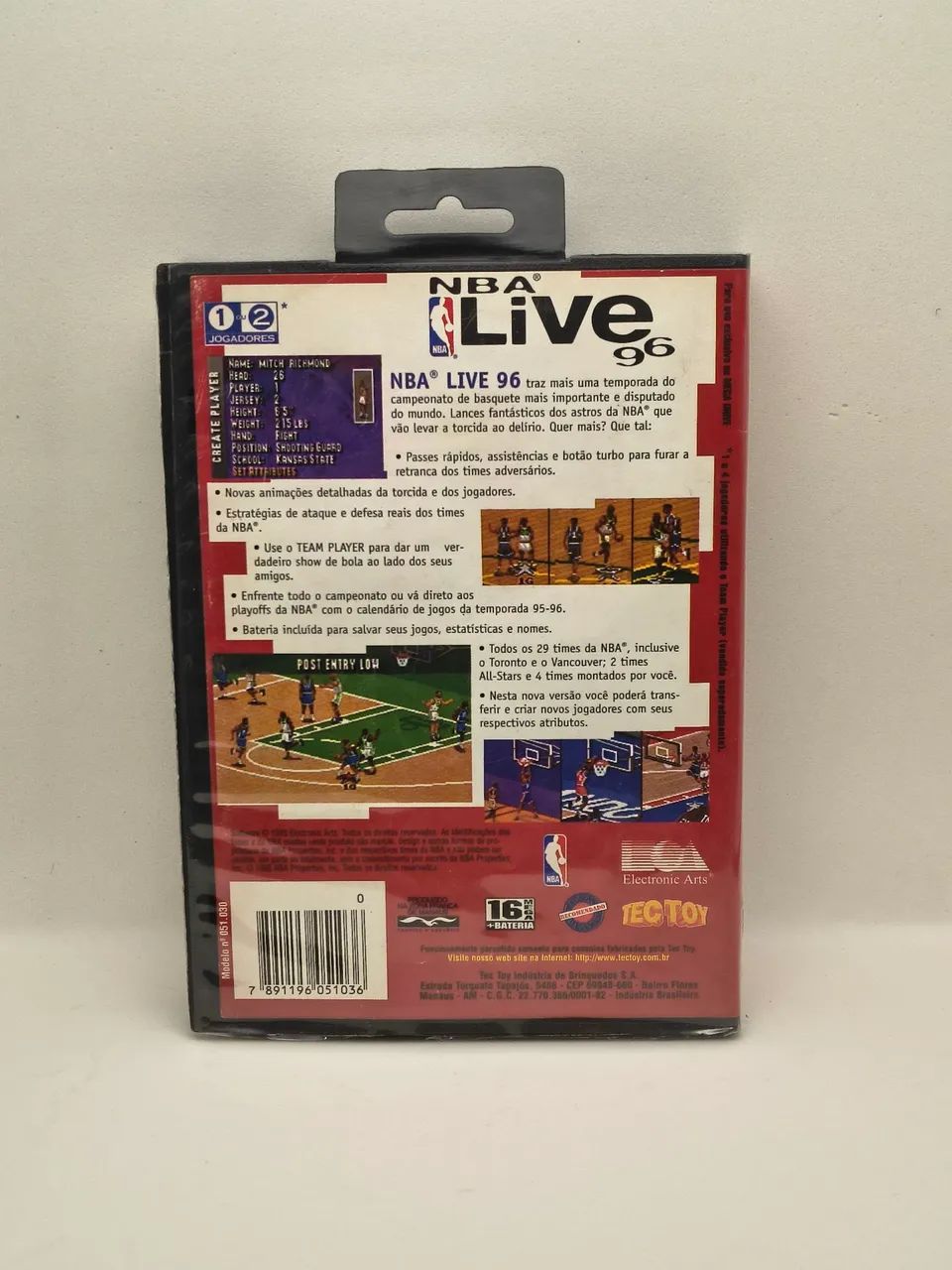 NBA Live 96 Mega Drive Tectoy  - Foto 2