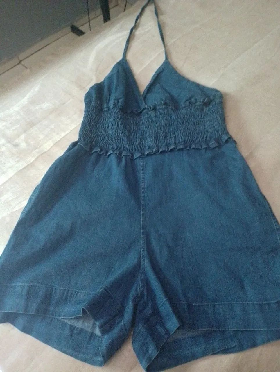 Macaquinho jeans 
