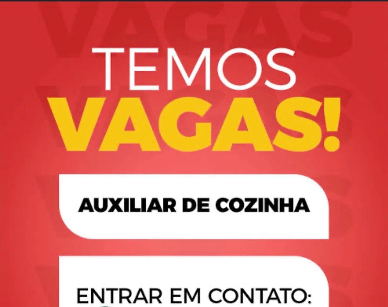 Freelancer - Auxiliar Cozinha 