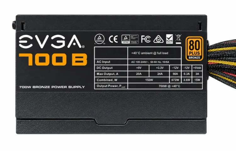 FONTE DE ALIMENTACAO EVGA 700 80 PLUS Bronze - Foto 3