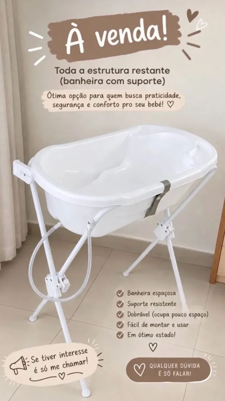 Banheira com suporte 