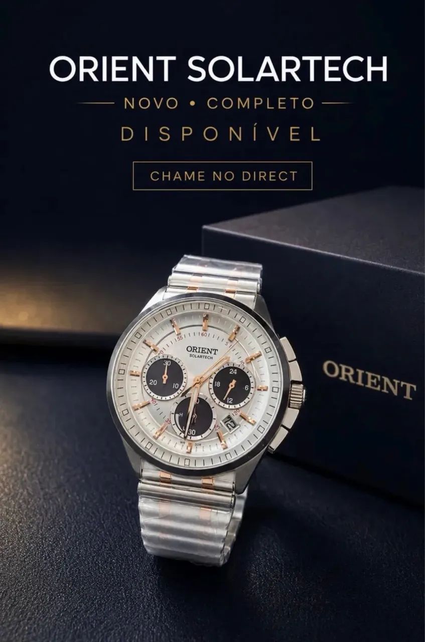 Orient Solartech Cronógrafo Neo Vintage MTSSC046 - Acessórios