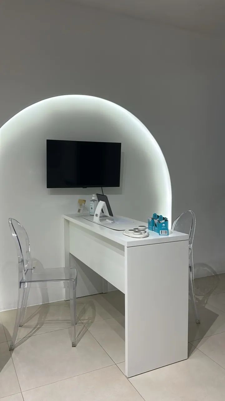 Mesa para escritório - Branca MDF - Foto 3