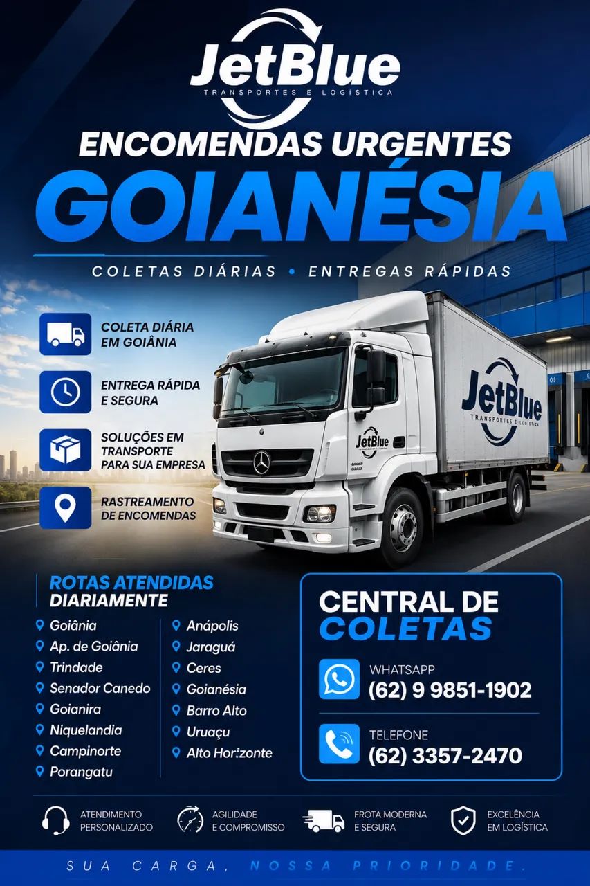 Cargas e Encomendas / GOIANÉSIA E GOIÂNIA 