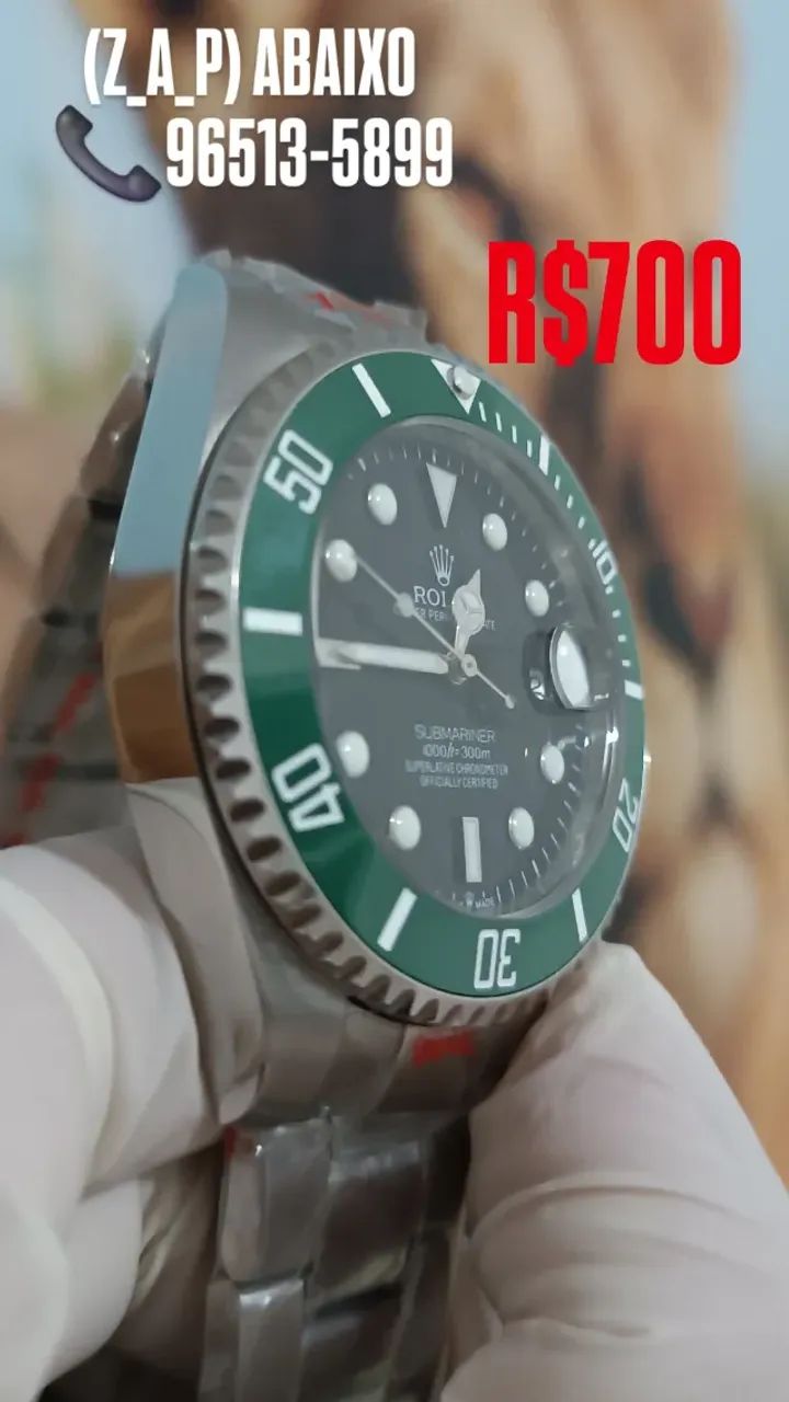 Relógio ROLEX SUBMARINER AUTOMÁTICO MODEzlO STARBUCKS  - Foto 2