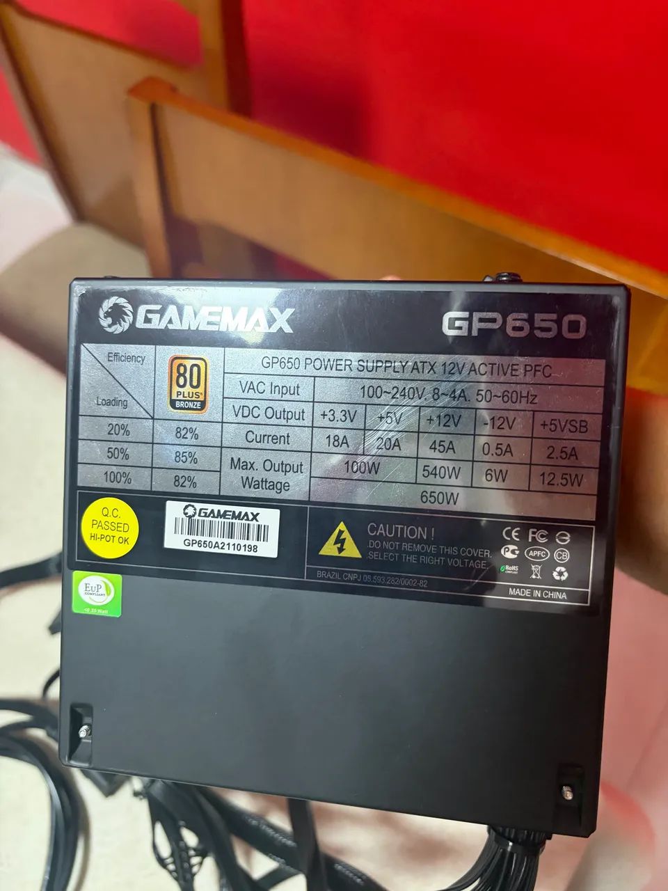 FONTE GAMEMAX 650W - Foto 2