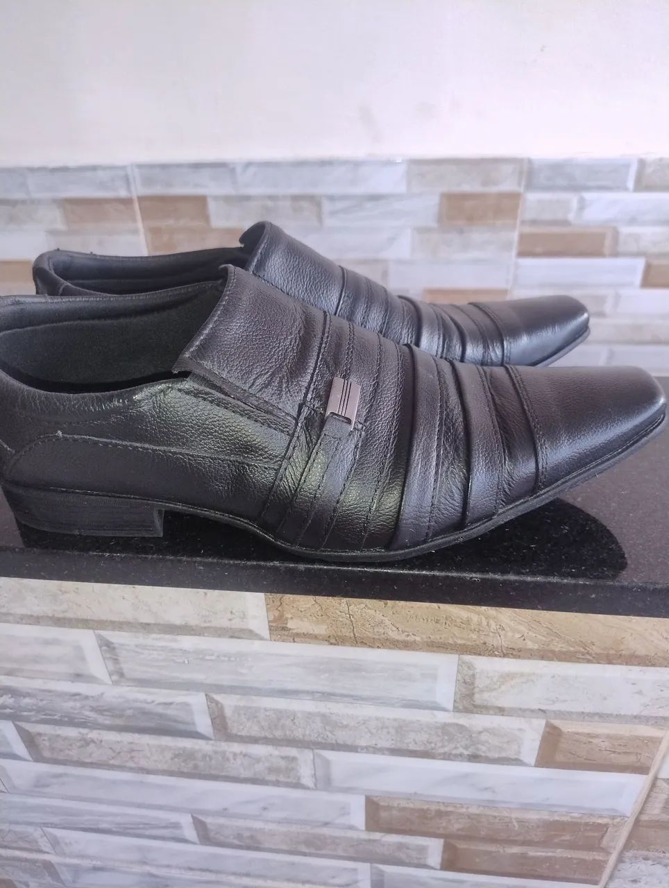 Sapato masculino couro legítimo  - Foto 2