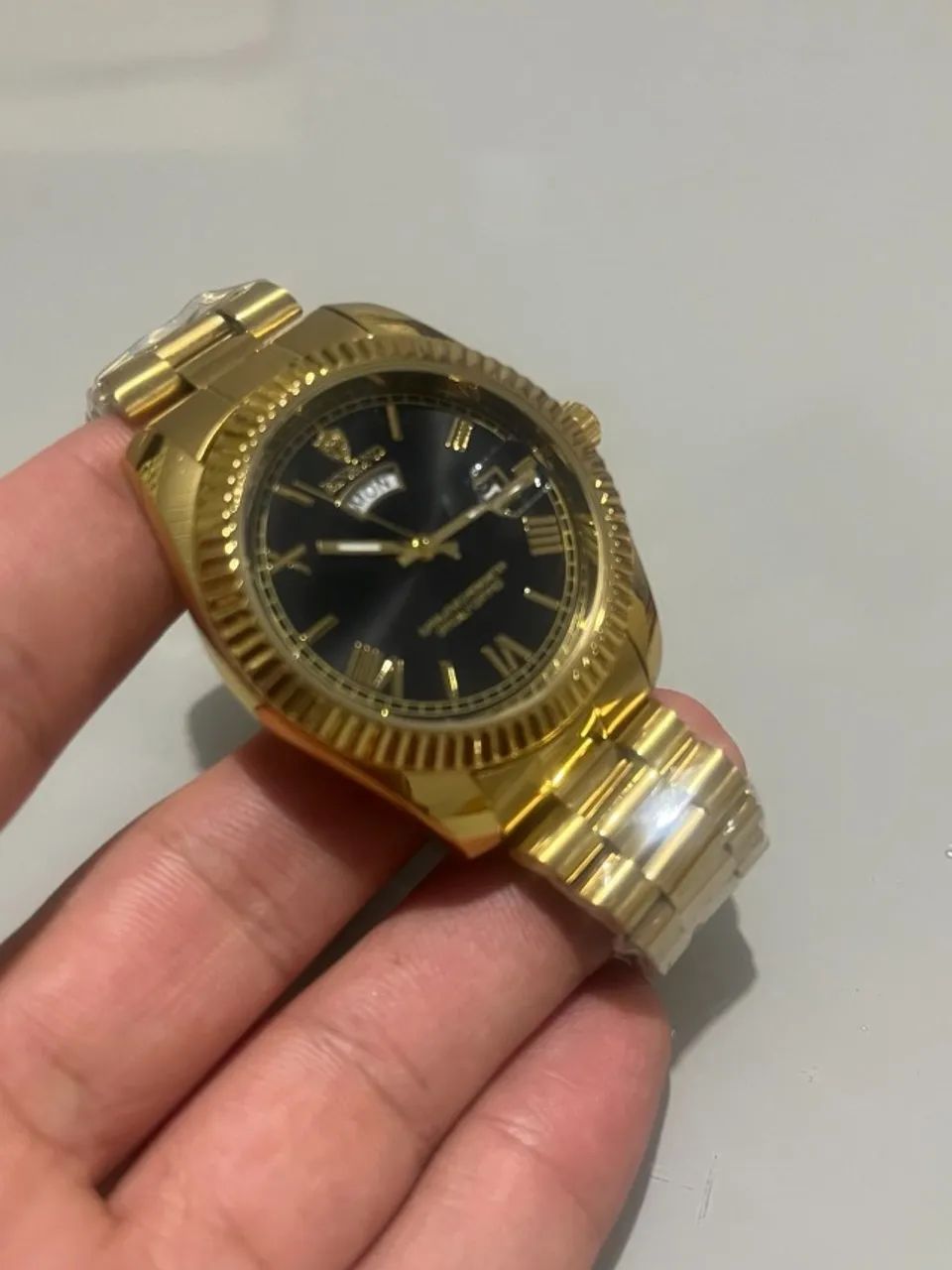 Relógio Masculino Dourado - Foto 5