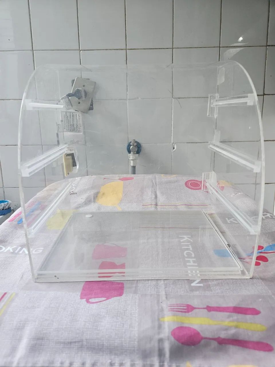 Expositor display acrilico 3 pratileiras