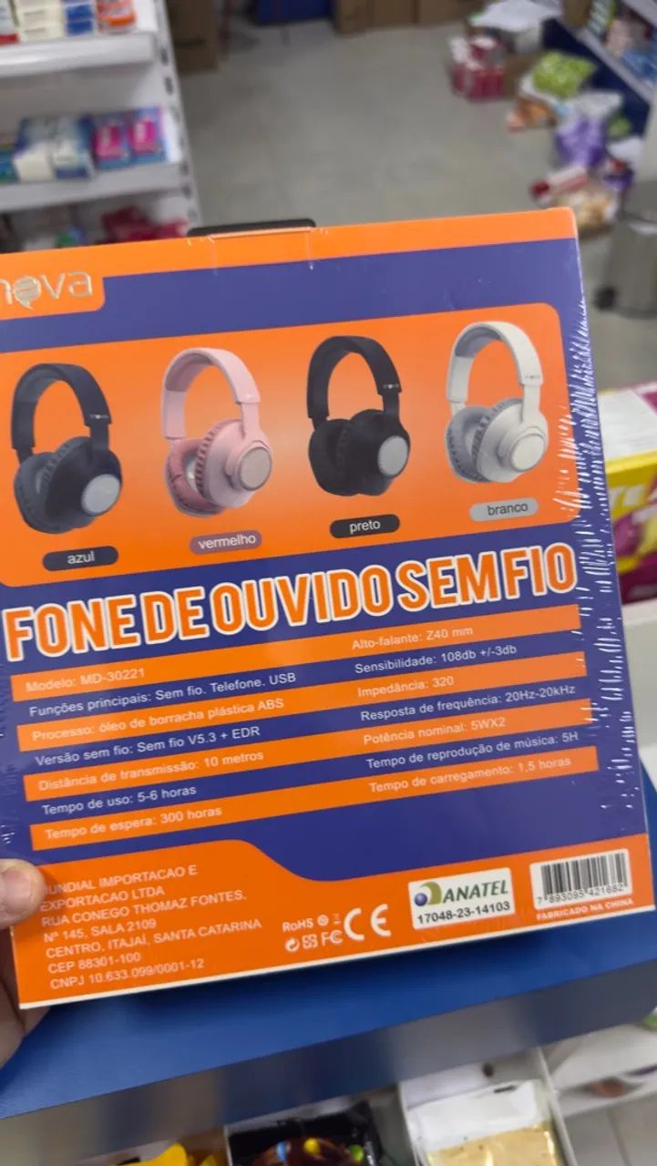 FONE ESTÉRIO SEM FIO INOVA - Foto 2