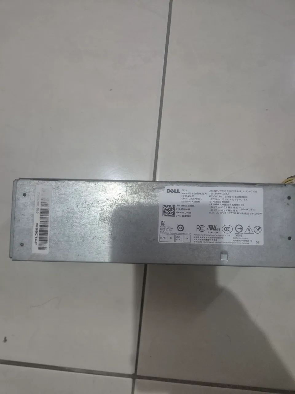 FONTE DELL modelo H200AS-00 