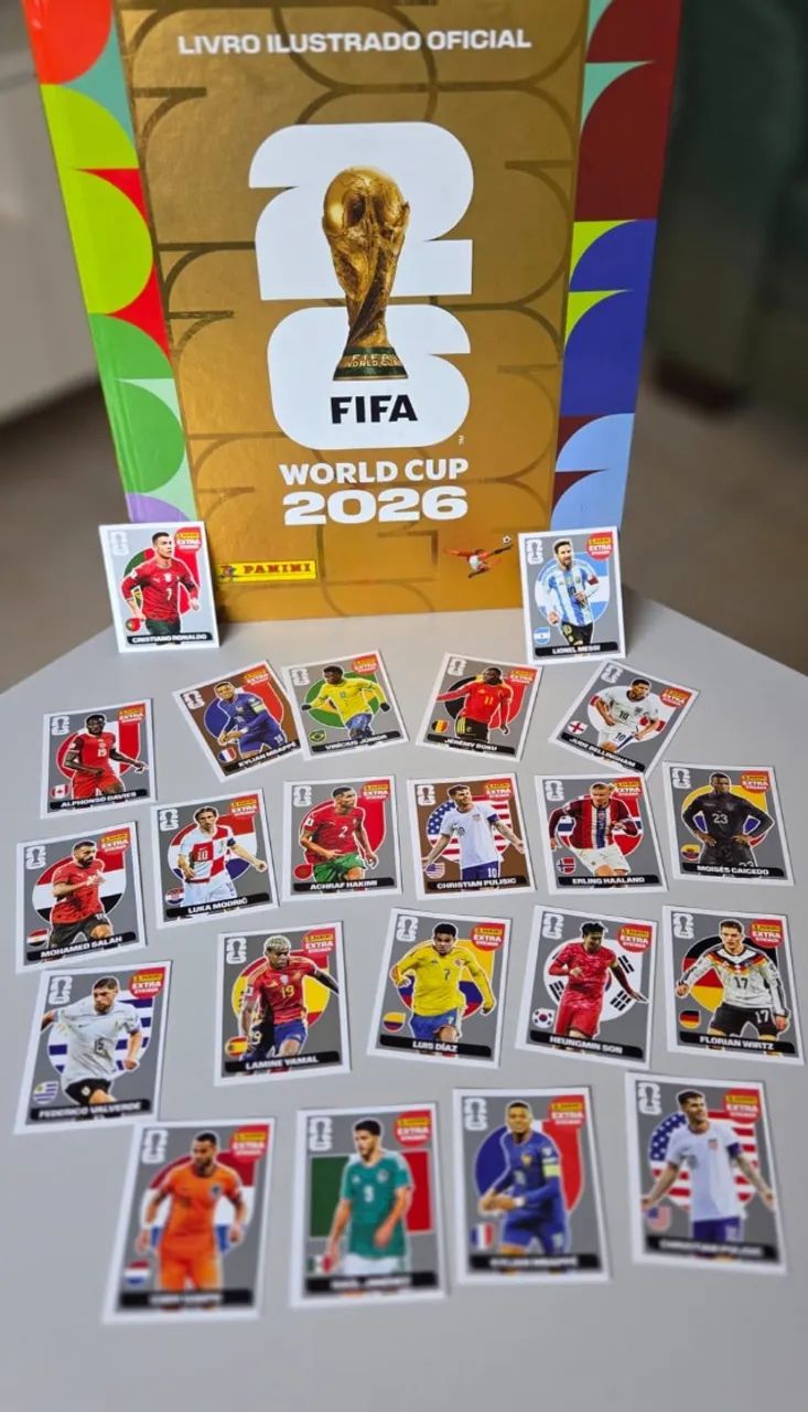 KIT 20 FIGURINHAS LEGENDS PRATA 2026 - Foto 2