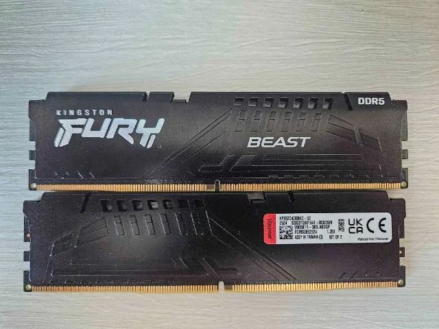 Memória RAM Kingston Fury Beast, 32GB (2x16GB), 5200MHz, DDR5, CL40, Preto - Foto 3