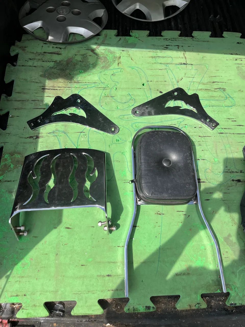 Encosto Traseiro/Sissy Bar Cromado- Shadow 750 