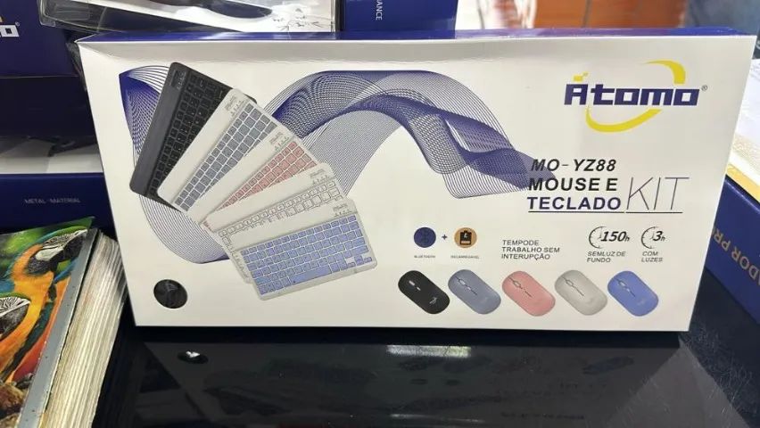 Mouse e Teclado Átomo Kit sem Fio - Foto 3
