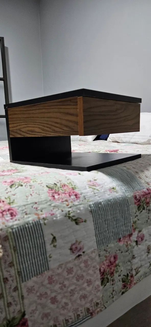 Kit 2 Mesa de cabeceira com gaveta em MDF