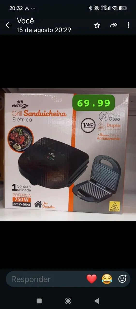 Sanduicheira Grill