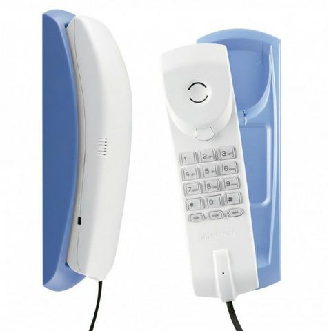 Telefone com fio Gôndola Color Tc 20 Cinza Ártico/Azul Intelbras - Foto 3