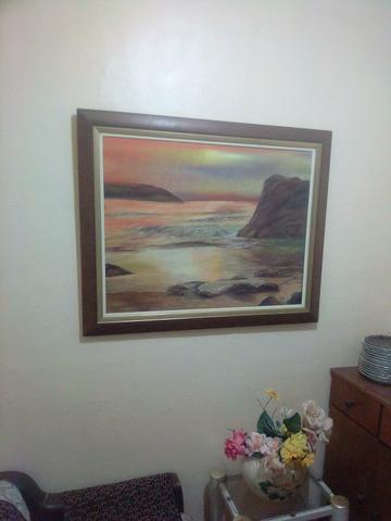 Negocio quadro paisagem pintado a óleo