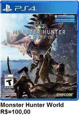 Jogo Monster Hunter World de Ps4