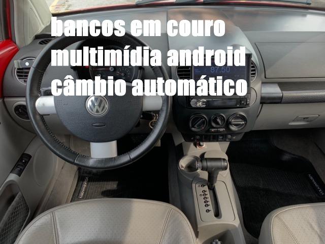 Raridade! New Beetle Aut. 2007 com couro, mídia android e teto solar. Tel: * - Foto 2