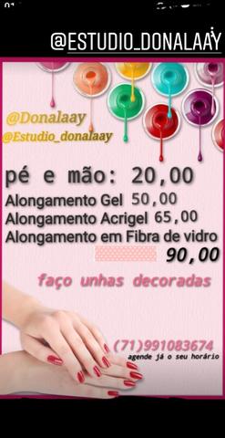 Alongamento de unhas