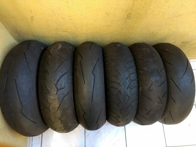 Vendo pneus meia vida para todas as cilindradas