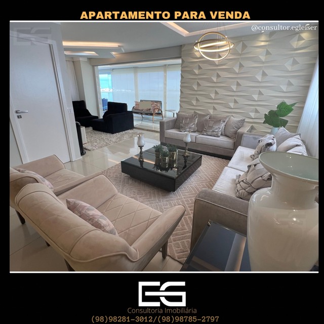 Lindo apartamento para venda, vista panorâmica do mar ,217m², 4 quartos na Península - São - Foto 2