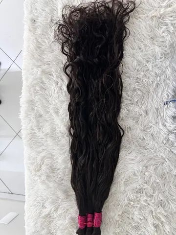 Cabelo humano ondulado de 65cm - Foto 4