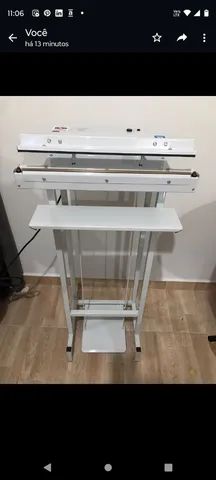 Maq Seladora De Plastico Selar Cortar Robusta Uso Industrial - Foto 6