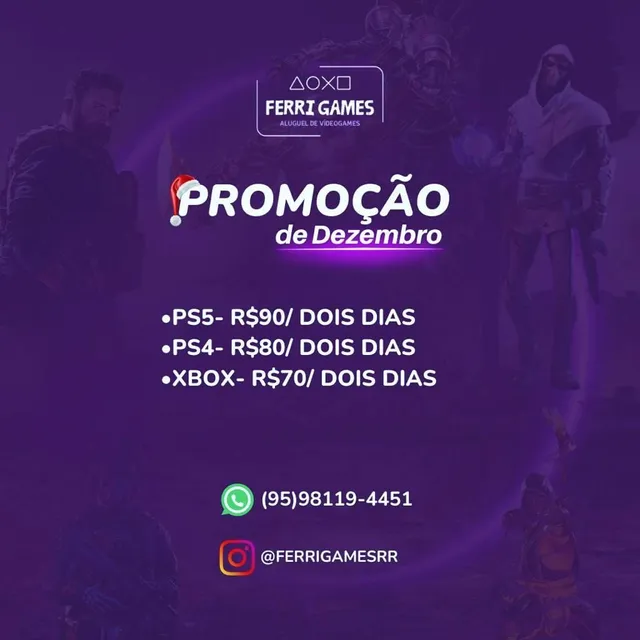 42 Locações - XBox one p/ aluguel!