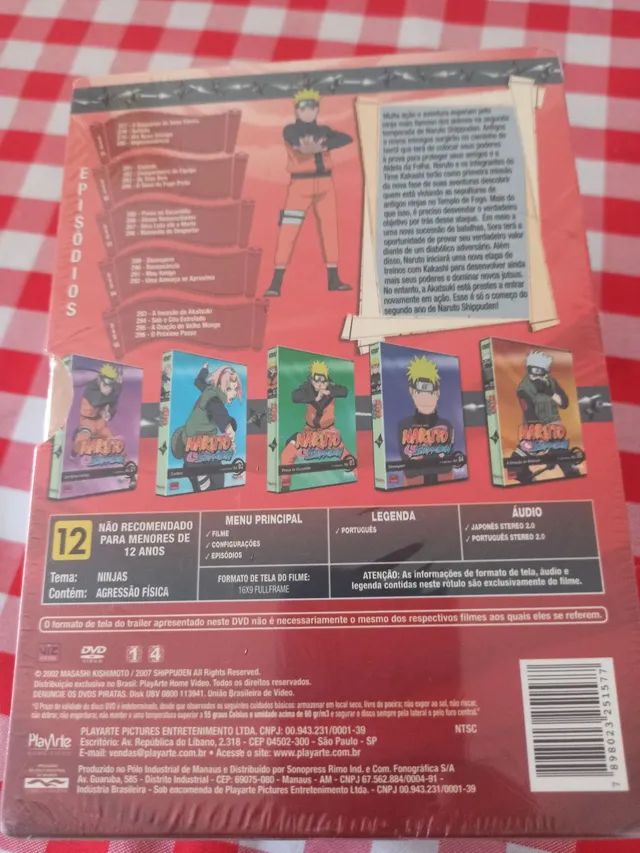 DVD Box Naruto Shippuden 2 temporada - Hobbies e coleções - José