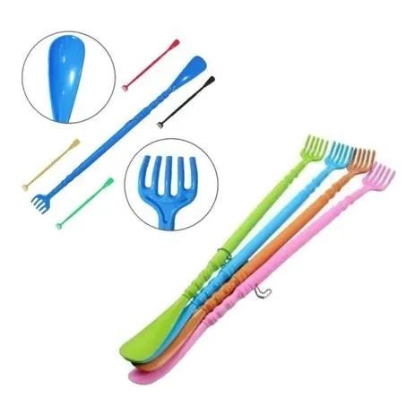 Coçador Calçadeira Plastico 48cm Calçador Sapato Longa Mão - Foto 2