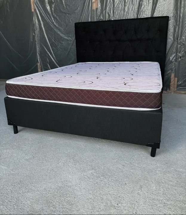 Cama Box Casal com Colchão D23