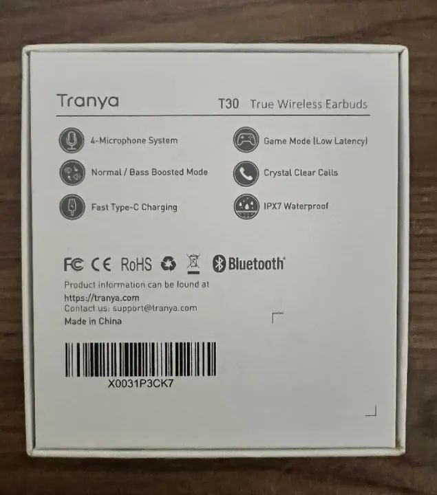 Fone de ouvido bluetooth sem fio Tranya T30 - Foto 2