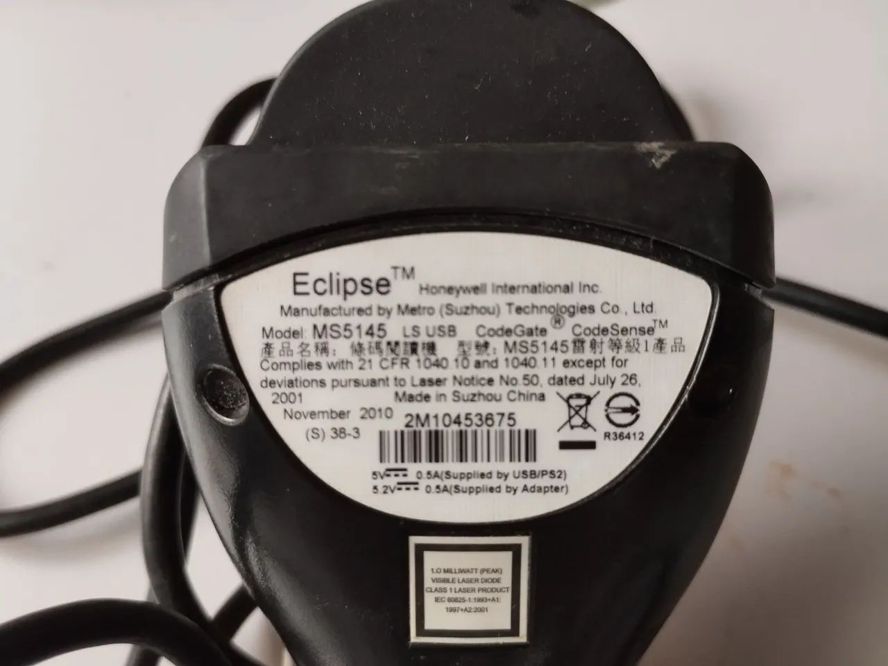 LEITOR de CÓDIGO de BARRAs manual laser - HONEYWELL - ECLIPSE MS 5145 - Foto 3