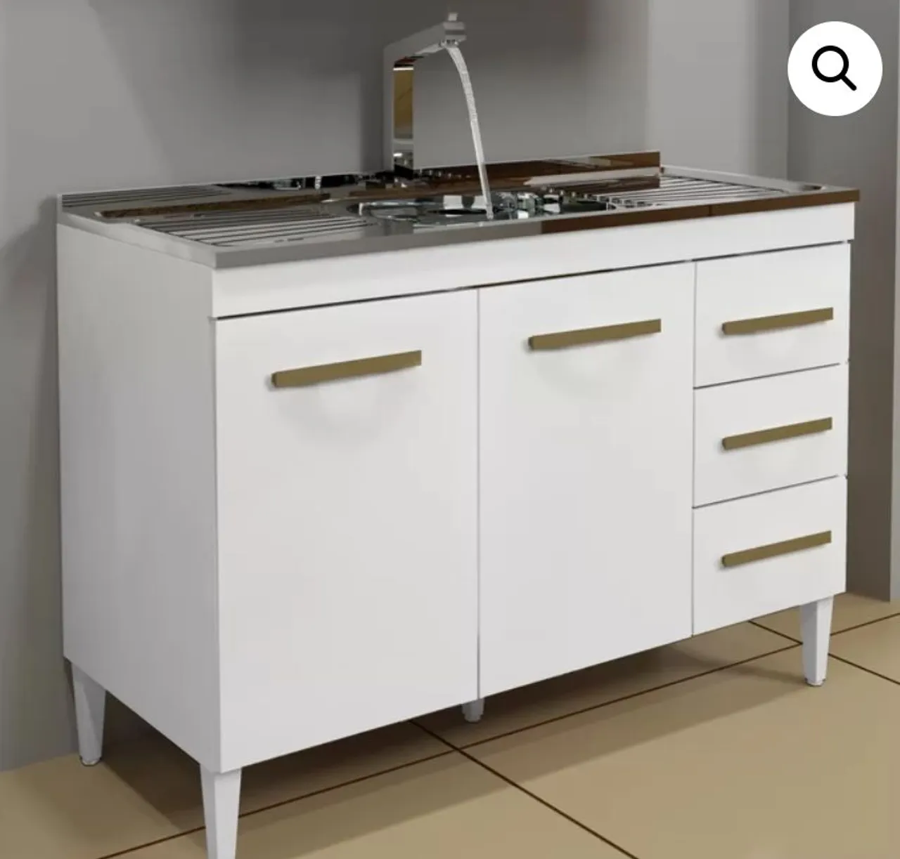 Balcão com pia Inox! Pronta Entrega!