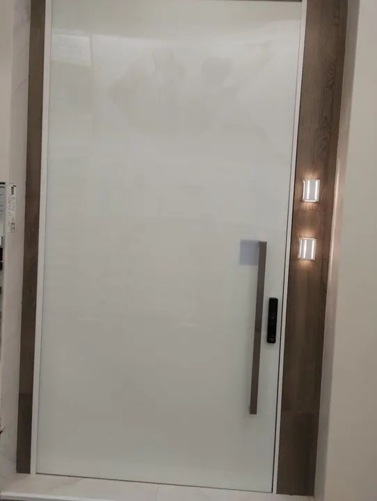 Porta alça nox completa 290x145 vidro branco  - Foto 2