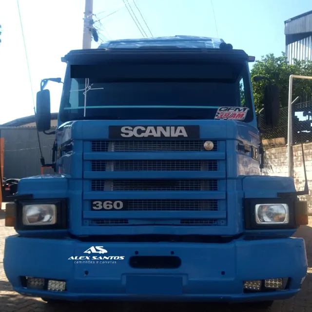 Conjunto Scania T 113 H 4X2 360 1994/1994 e graneleiro Guerra 2005/2005 - Foto 3