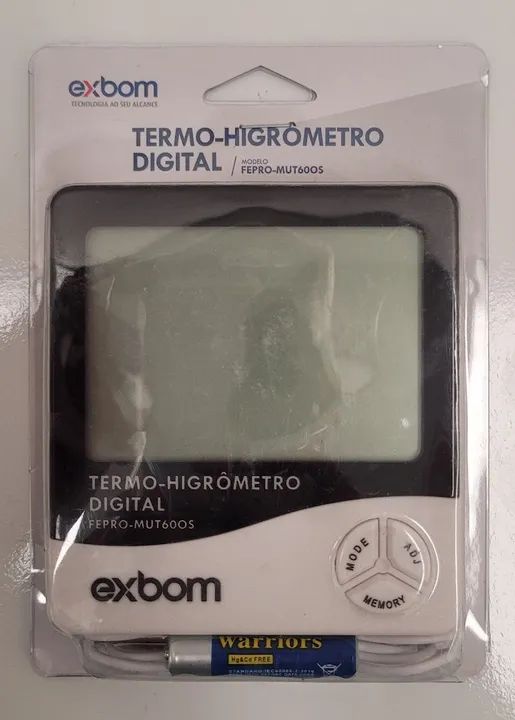 Termômetro e Higrômetro Digital Exbom FEPRO-MUT600S