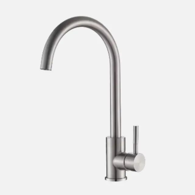 Torneira Monocomando Banheiro/Cozinha/Misturador Escovada Elegante Prateada  - Foto 4