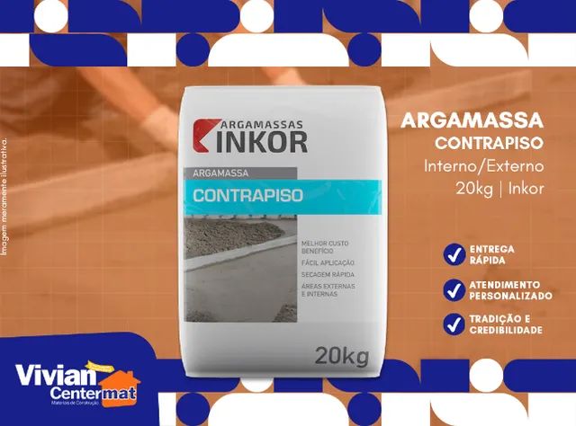 Argamassa Contrapiso 20kg Inkor