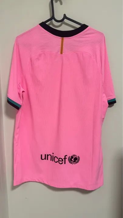 Camisa de Futebol Barcelona - Rakuten - Pink - Foto 3