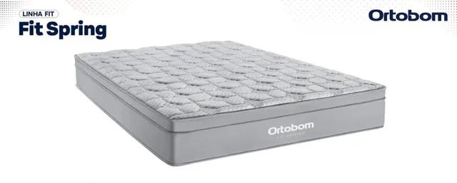 quarto cama   Colchão queensize  Molas, Ortobom