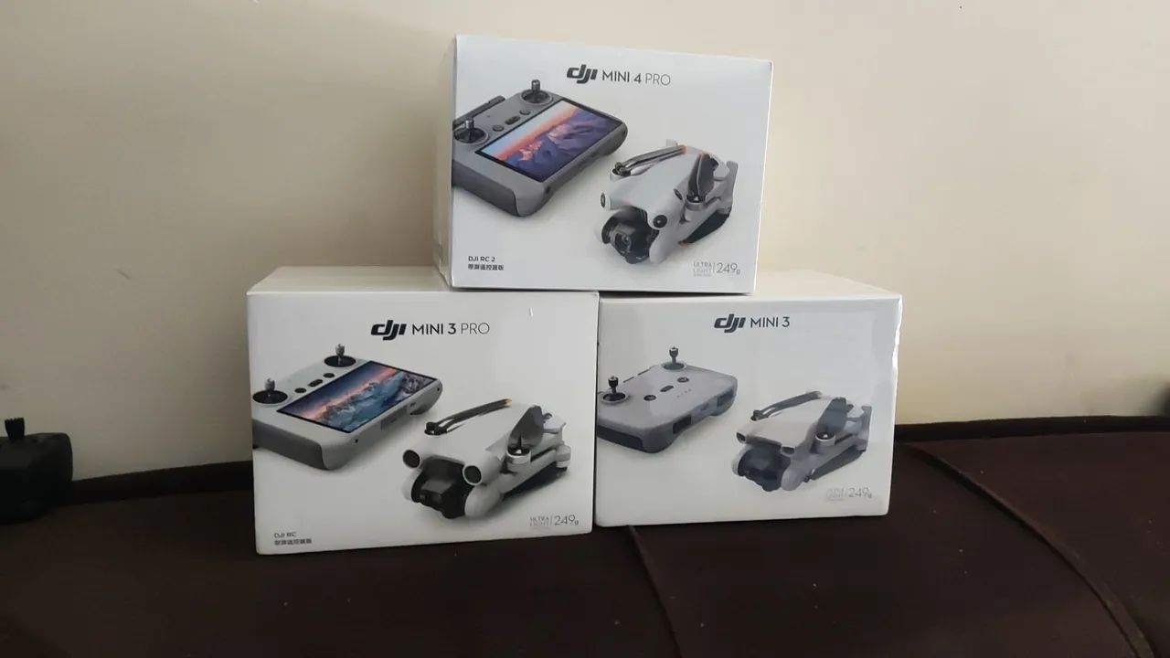 Drones DJI Mini 3 Pro, Mini 3 e Mini 4 Pro