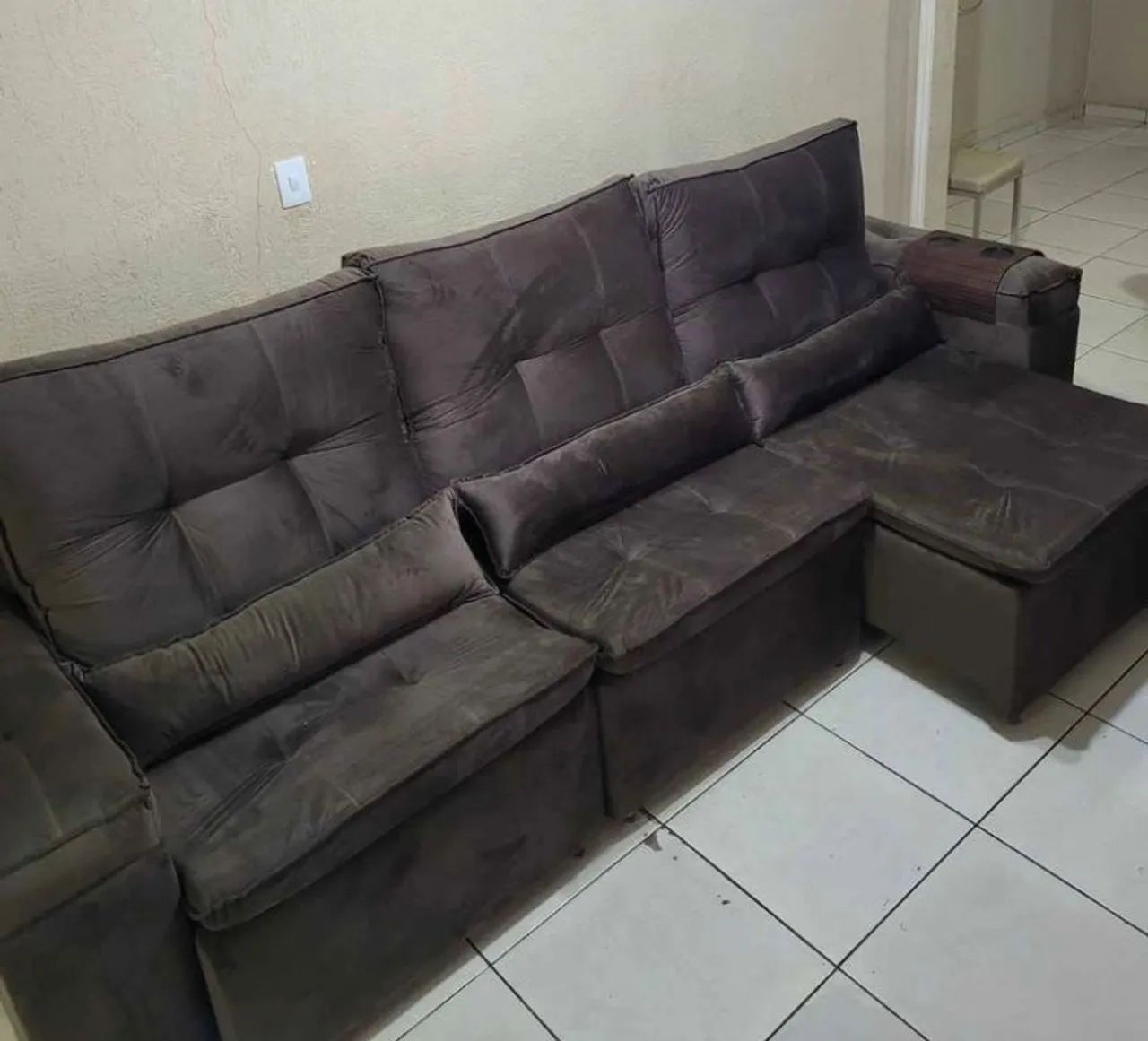 Sofa retrátil e reclinável Santos  - Foto 2