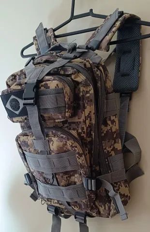 Mochila Tática Militar Assault 30l Profissional Camuflada Digital Cinza (cartão +5%) - Foto 2