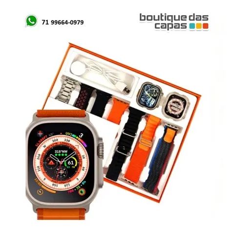 relogio Smartwatch Series s9 Ultra max + 7 Pulseiras de Brinde