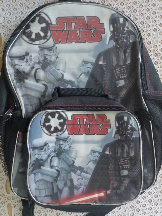 Mochila infantil Star Wars - Nova com lancheira. - Foto 2